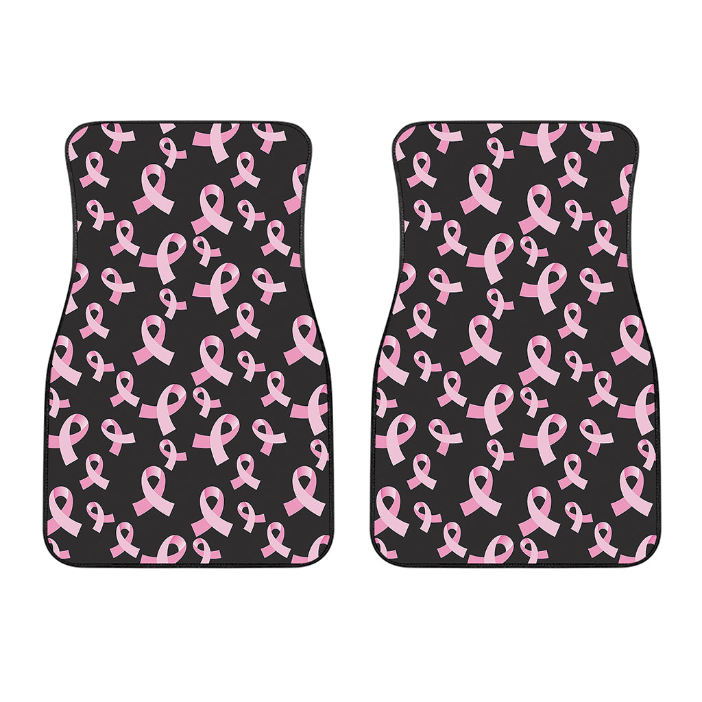 Pink Breast Cancer Ribbon Pattern Print Front Car Floor Mats