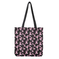 Pink Breast Cancer Ribbon Pattern Print Tote Bag