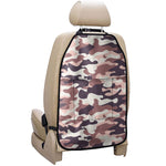 Pink Brown Camouflage Print Car Seat Organizers