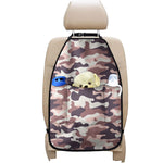 Pink Brown Camouflage Print Car Seat Organizers