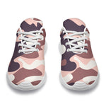 Pink Brown Camouflage Print Sport Shoes GearFrost