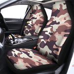 Pink Brown Camouflage Print Universal Fit Car Seat Covers