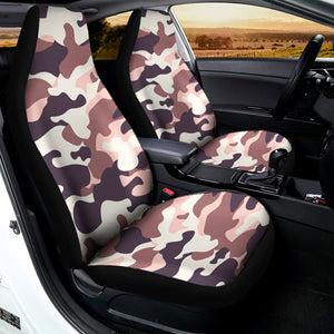 Pink Brown Camouflage Print Universal Fit Car Seat Covers