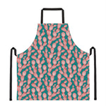 Pink Cactus Pattern Print Apron