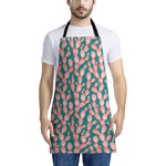 Pink Cactus Pattern Print Apron