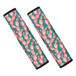 Pink Cactus Pattern Print Car Seat Belt Covers