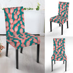 Pink Cactus Pattern Print Dining Chair Slipcover