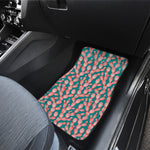 Pink Cactus Pattern Print Front Car Floor Mats
