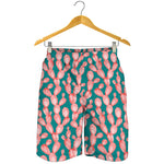 Pink Cactus Pattern Print Men's Shorts