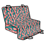 Pink Cactus Pattern Print Pet Car Back Seat Cover