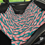 Pink Cactus Pattern Print Pet Car Back Seat Cover