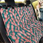 Pink Cactus Pattern Print Pet Car Back Seat Cover