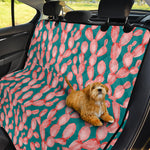Pink Cactus Pattern Print Pet Car Back Seat Cover