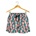 Pink Cactus Pattern Print Women's Shorts