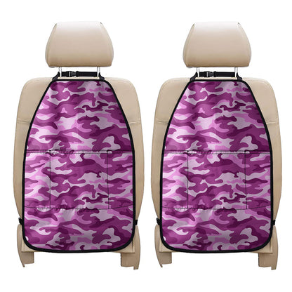 Pink Camouflage Print Car Seat Organizers
