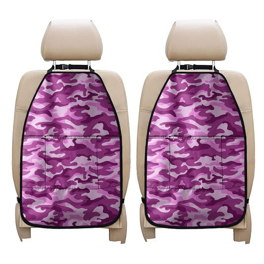 Pink Camouflage Print Car Seat Organizers