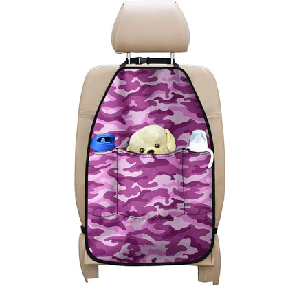 Pink Camouflage Print Car Seat Organizers