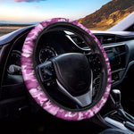 Pink Camouflage Print Car Steering Wheel Cover