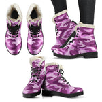 Pink Camouflage Print Comfy Boots GearFrost