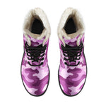Pink Camouflage Print Comfy Boots GearFrost
