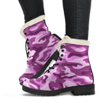 Pink Camouflage Print Comfy Boots GearFrost