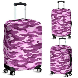 Pink Camouflage Print Luggage Cover GearFrost