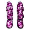 Pink Camouflage Print Muay Thai Shin Guards