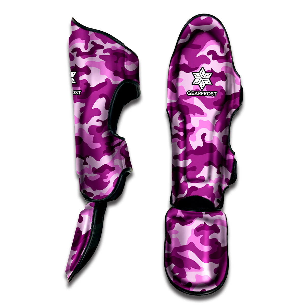 Pink Camouflage Print Muay Thai Shin Guard