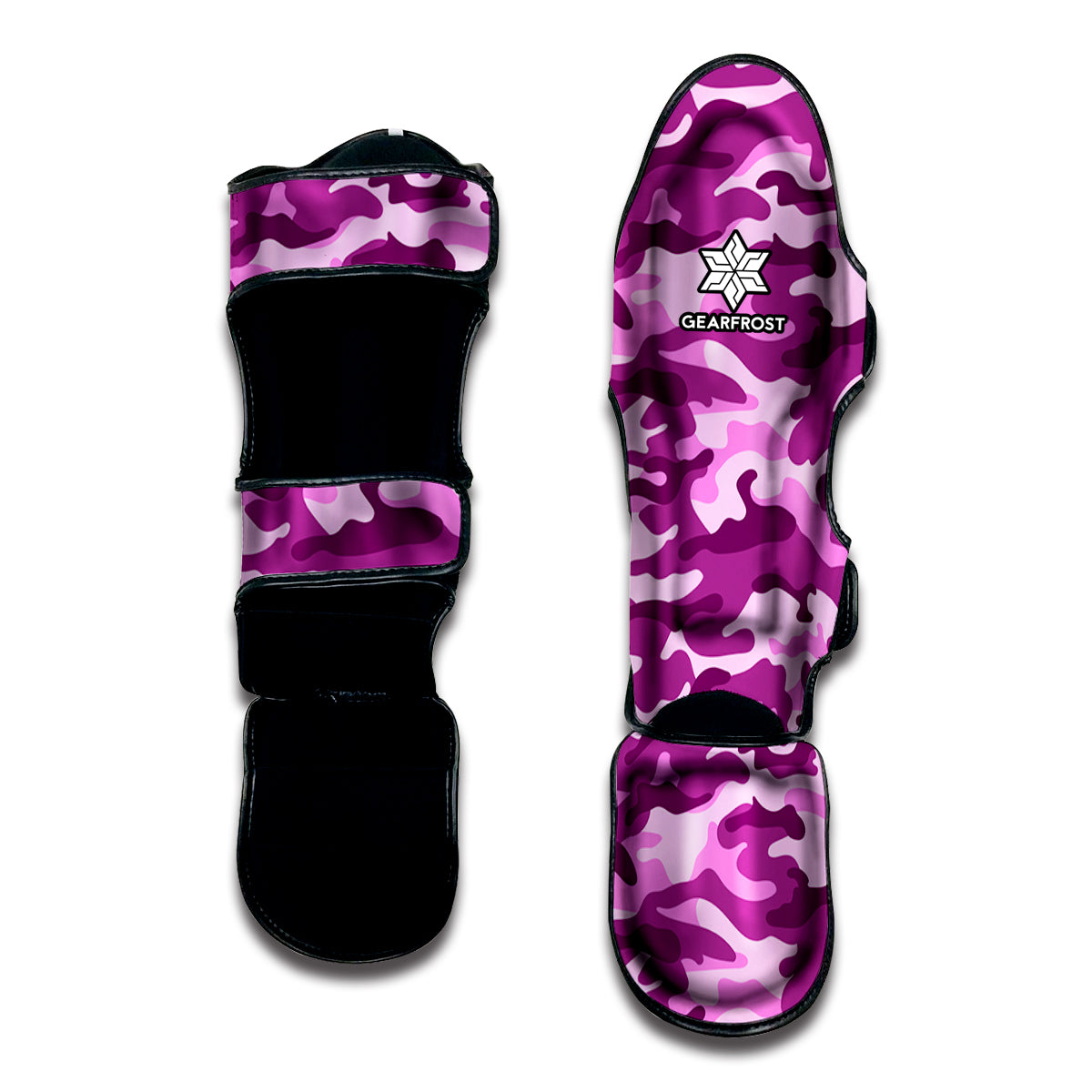 Pink Camouflage Print Muay Thai Shin Guard