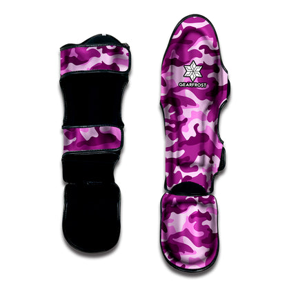 Pink Camouflage Print Muay Thai Shin Guard