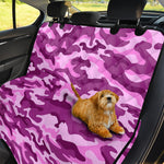 Pink Camouflage Print Pet Car Back Seat Cover