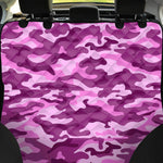 Pink Camouflage Print Pet Car Back Seat Cover