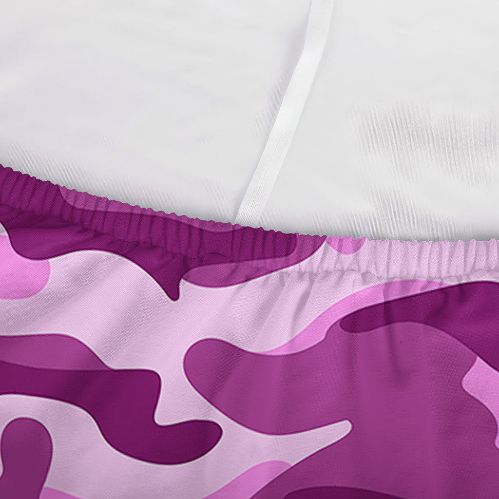 Pink Camouflage Print Sofa Cover