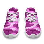 Pink Camouflage Print Sport Shoes GearFrost