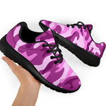 Pink Camouflage Print Sport Shoes GearFrost