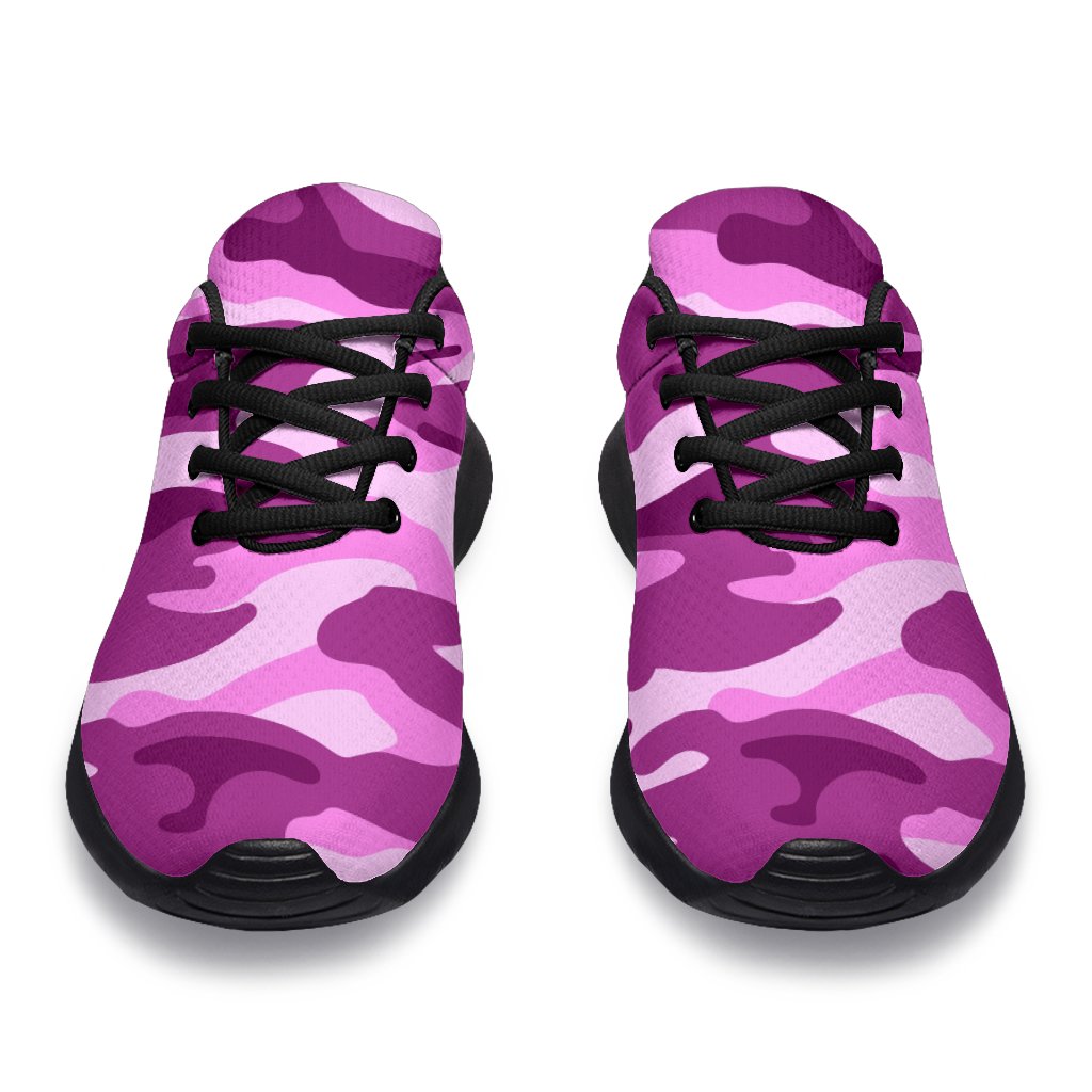 Pink Camouflage Print Sport Shoes GearFrost