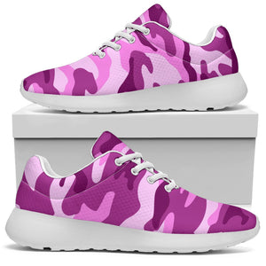 Pink Camouflage Print Sport Shoes GearFrost