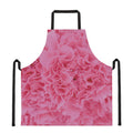Pink Carnation Flower Print Apron