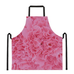 Pink Carnation Flower Print Apron