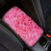 Pink Carnation Flower Print Car Center Console Cover