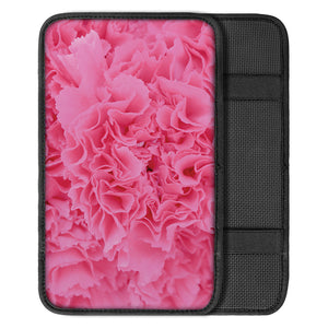 Pink Carnation Flower Print Car Center Console Cover