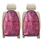 Pink Carnation Flower Print Car Seat Organizers