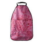Pink Carnation Flower Print Car Seat Organizers