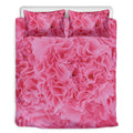 Pink Carnation Flower Print Duvet Cover Bedding Set