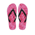 Pink Carnation Flower Print Flip Flops