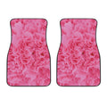 Pink Carnation Flower Print Front Car Floor Mats