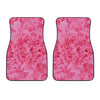 Pink Carnation Flower Print Front Car Floor Mats