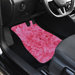 Pink Carnation Flower Print Front Car Floor Mats