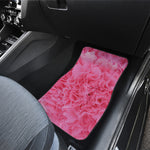 Pink Carnation Flower Print Front Car Floor Mats