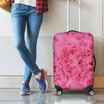 Pink Carnation Flower Print Luggage Cover